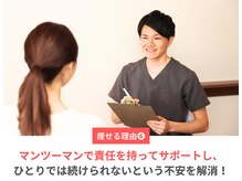 美容整体院アサシ 上尾院(美容整体院ASASHI)/5.マンツーマンでサポート