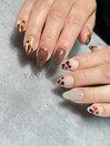 バレンタインネイル