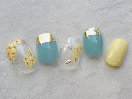 ミモザ風押し花