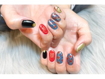 ブリノス(BLINOSS)/新春☆ネイルデザイン