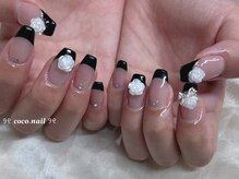 ココネイル 吉祥寺(coco.nail)/フレンチ　バラ　バレエコア