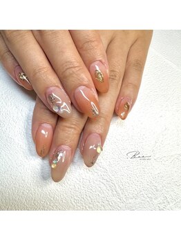 ヌーディカラーブライダルネイル