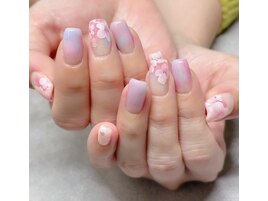 手描き桜アート×ニュアンス
