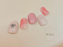 ネイルサロン ウィル 恵比寿(will)/韓国風リボンネイル