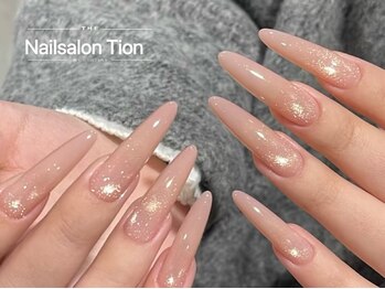 オンブレフレンチ・冬ネイル