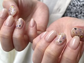 押し花ネイル：maika
