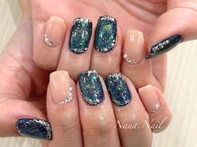 ナナネイル(Nana.Nail)/夜空に輝くギャラクシーネイル