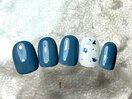 ポイント押し花ネイル7480円
