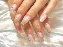 アイネイルズ 三宮店(I nails)/ぷっくりゴールドパール￥8810