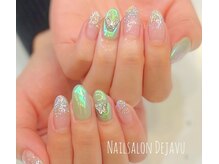 デジャヴ(Dejave)/ラメ×オーロラネイル
