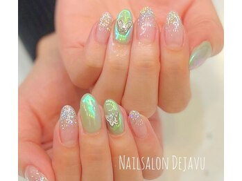 デジャヴ(Dejave)/ラメ×オーロラネイル