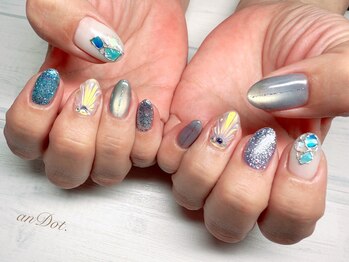 夏ネイル☆ブルーver