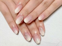 桜/大人上品ホワイトグラデーション