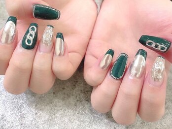 プライズアイリス アイラッシュ 池袋東口店(prize Iris eyelash)/秋ネイル♪ミラー☆フレンチ