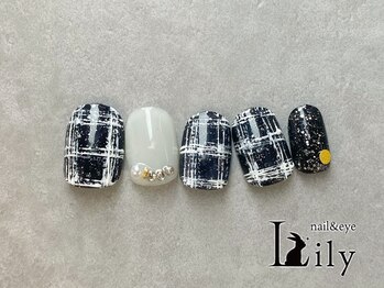 リリー 橋本店(Lily)/王道ツイードネイル