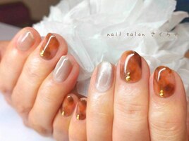 マグネット×べっこうネイル