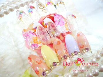 ネイルミュージアム(Nail Museum)/【春】水彩画風ネイル