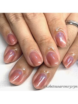 エム(M)/キラキラワンカラーネイル☆