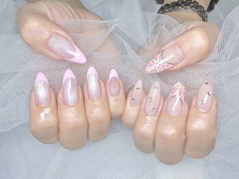 ゴージャス持込 桜ネイル