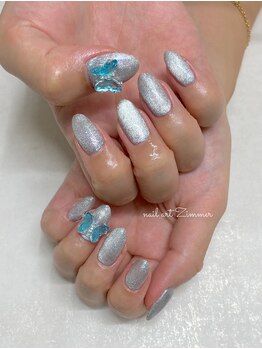 ネイルアート ジマー/蝶々マグネットコース¥8880