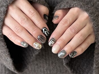 プチナノ(petitnano)/【rina】ニュアンスネイル