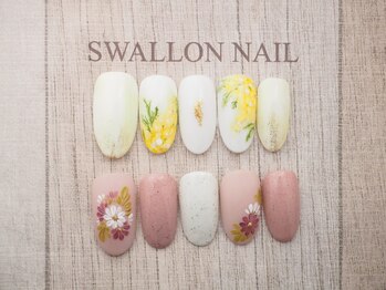 スワロンネイル(SWALLON NAIL)の写真/【繊細アートからトレンドアートまで♪!】模写や繊細アート・キャラクターもOK☆気軽に相談してみて◎