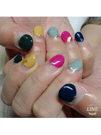 変形フレンチネイル