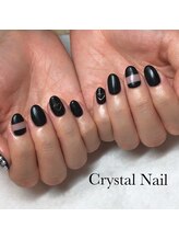 クリスタルネイル ボンベルタ橘店(CRYSTAL NAIL)/ブラックネイル