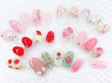 ネイルコレクション ピンク(Nail Collection Pink)/薔薇☆いちご♪ジェル放題