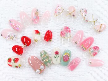 ネイルコレクション ピンク(Nail Collection Pink)/薔薇☆いちご♪ジェル放題