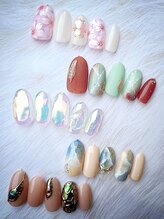 ネイルステーション ブルー(Nail Station BLUE)/3・4月　定額デザイン　￥6500