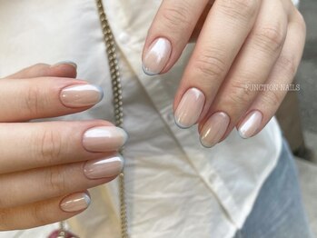 ファンクションネイルズ 表参道 原宿(FUNCTION NAILS)/オーロラ/フレンチネイル