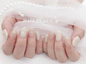 ミルキーココ(milky Coco)の写真/ワンカラーやオフィスネイルなどシンプルだけど大人可愛いデザインがお好きな方に♪丁寧なケア付き◎