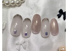 プティリボン 武蔵小金井店(PetitRibbon)/ラメフレンチユニコーン