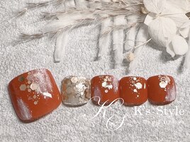 秋フットネイル(フット定額)