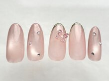 アイネイルズ 恵比寿店(I nails)/ワンホンマグ蝶々8500円