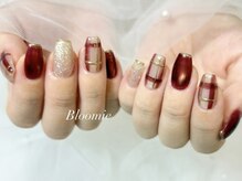 サロン ブルーミー 大井町店(Salon Bloomie)/赤チェックネイル