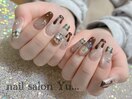 チョコミントnail