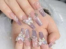 ネイルズバー 新宿店(Nails Bar)/ ラベンダーバタフライネイル