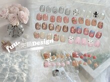 フウ(fuu.)の雰囲気(定額デザインはどれも6600円です/フィルイン/ショートネイル)