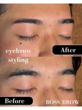 ボス ブロウ 天白店(BOSS BROW)/【メンズ眉毛】before  after