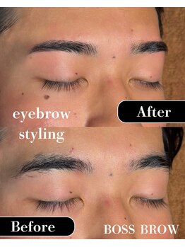 ボス ブロウ 天白店(BOSS BROW)/【メンズ眉毛】before  after