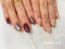 ニュアンスネイル ブラウン