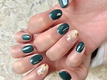 ネイルサロンアンドスクール ミュー(Nail Salon & school mieux)/ワンポイントフラワーネイル