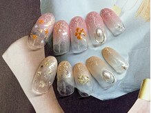 ネイルサロン キャンディネイル(Candy Nail)/押し花￥６６００ｂｙ佐合