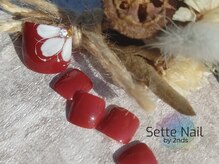セッテネイル(Sette Nail)/華やかフラワーレッド[自由が丘]