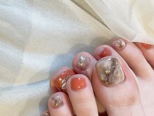 ネイルズ ララ(nails Lala)/大理石風。