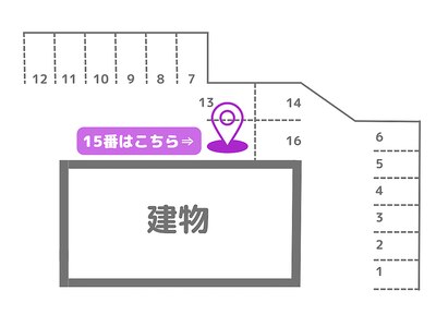 【駐車場のご案内】(15)をご利用ください