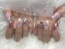 アンジュブラウン(angebrown)/キラキラミラーネイル【046】