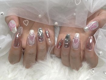 キラキラミラーネイル【046】